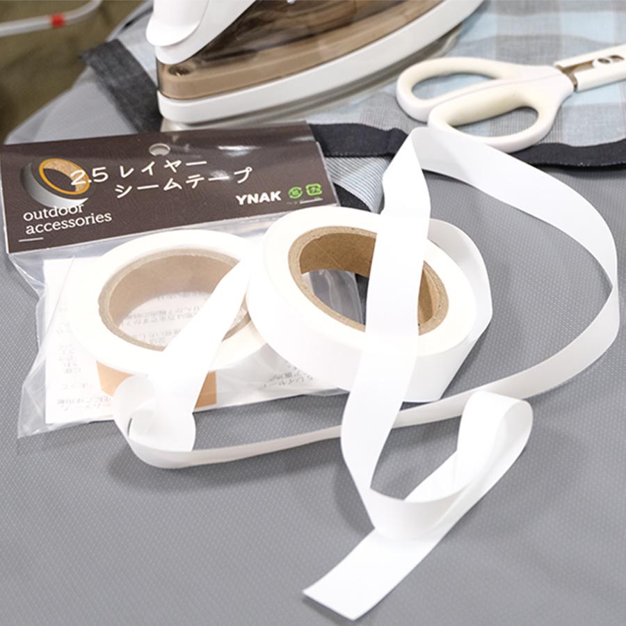 シームテープ レインウェア 2 5レイヤー 対応 テント不適正 補修 リペア シームレス 防水 対策 メンテナンス アイロン 幅18mm m ブラック ホワイト 透明 Ynak Seamtape 25layer 100 Ynak 通販 Yahoo ショッピング