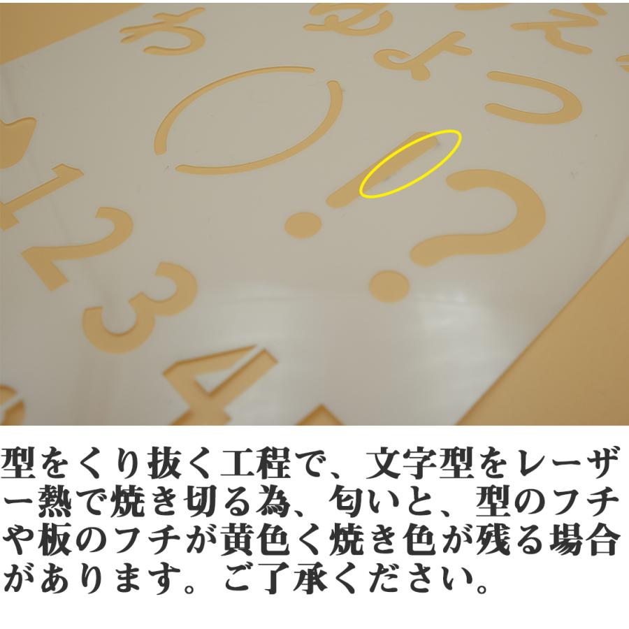 ステンシルシート テンプレート 型 ステンシルプレート 令和 ひらがな カタカナ 漢字 数字 干支 大 小文字 店舗POP 雑貨 リメイク 26cm×18cm 20枚 YNAK｜ynak-store｜06