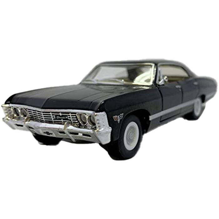 シボレー・インパラ コーギー ミニカー 黒 KinSMART KiNSMART 1/43 1967 シボレーインパラ プルバックミニカー