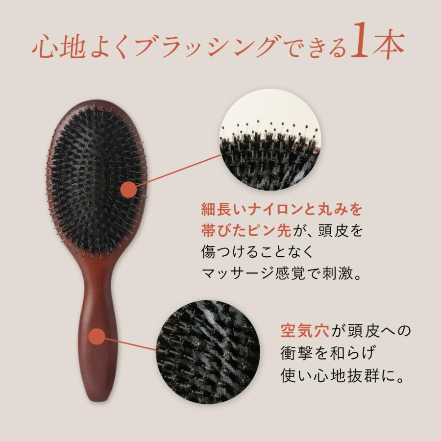 くし ヘアブラシ 豚毛 櫛 ブラシ ヘアーブラシ パドルブラシ 高級