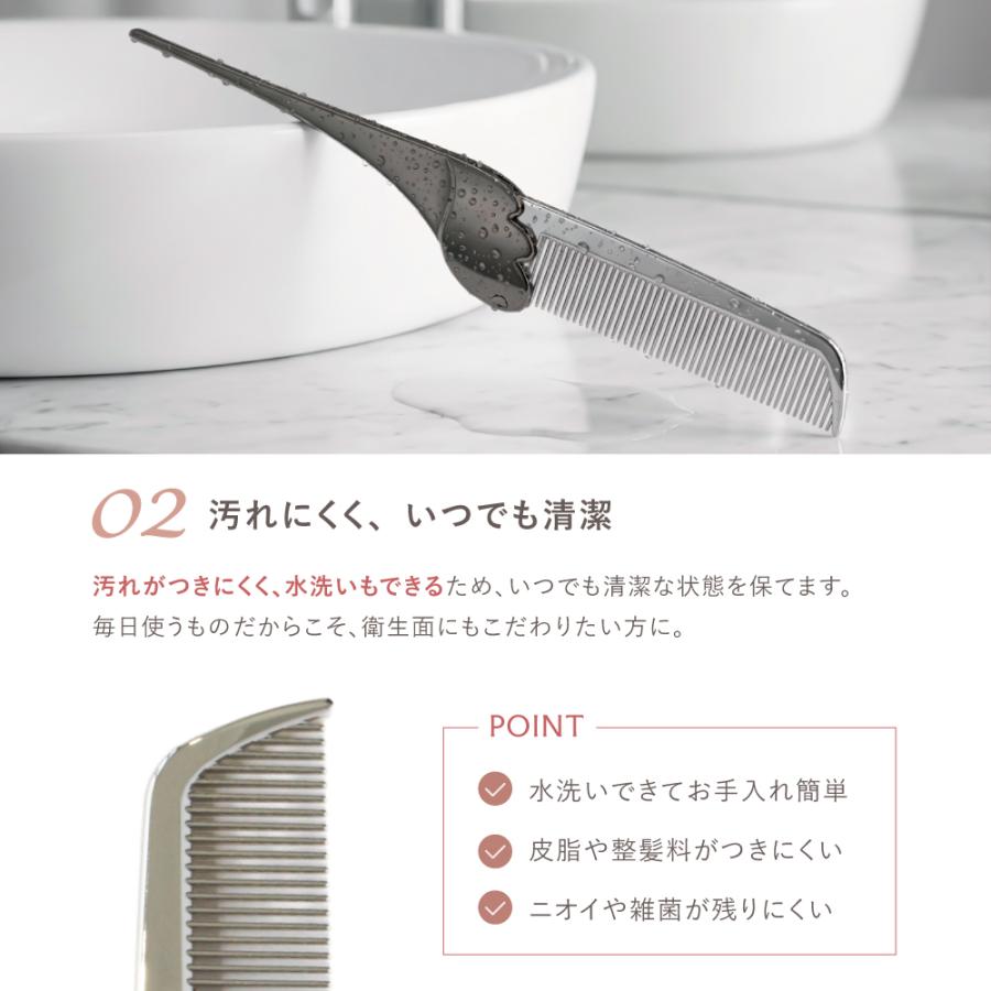 くし 鏡付き コーム 髪 折りたたみ かわいい ミラー付き 静電気 防止
