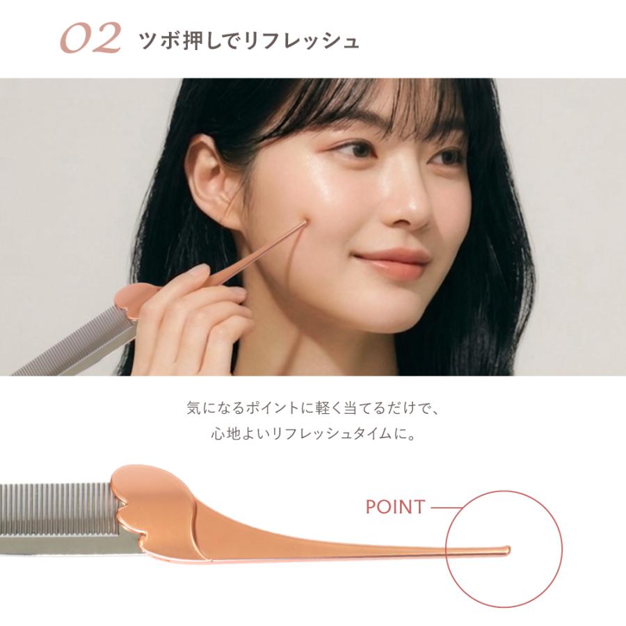 LOABI ヘアコーム ピンク 専用ポーチ付き くし 鏡付き コーム 髪 折りたたみ かわいい ミラー付き 静電気 防止