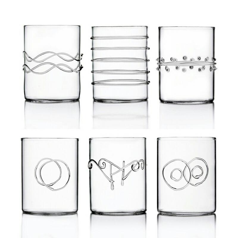 イッケンドルフ ミラノ ウォーター グラス  DECO collection 6pc SET 6個セット 耐熱グラス ICHENDORF MILANOの画像