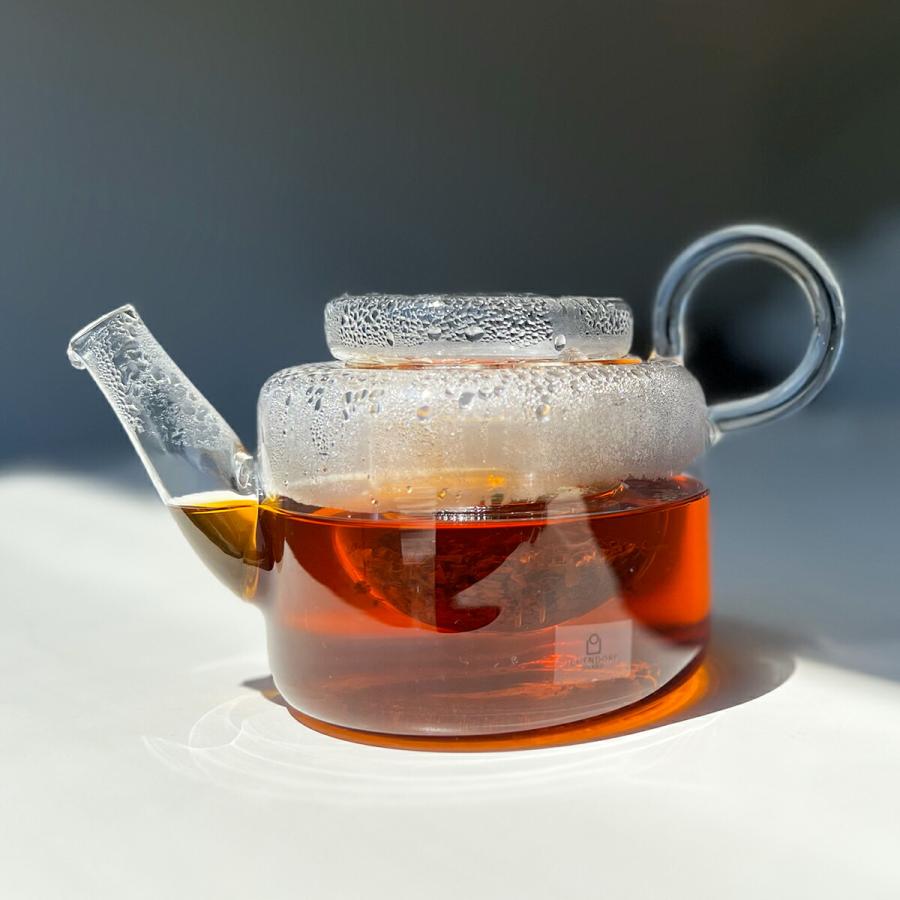 イッケンドルフ ミラノ ティーポット 茶こし付き ガラス製 イタリア 