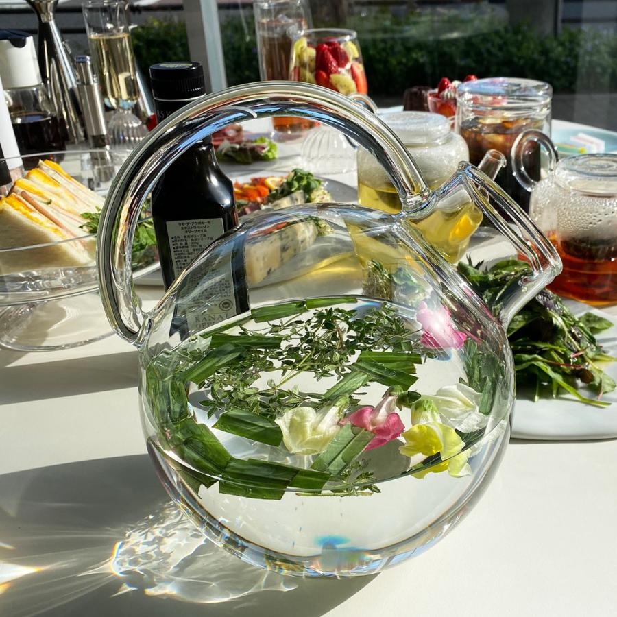 イッケンドルフ ミラノ ラウンド ジャグ ポット 耐熱ガラス BOUQUET