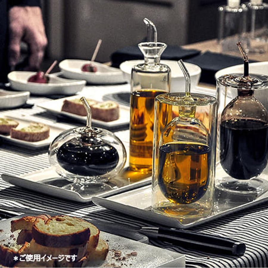 イタリア　POSITANO オリーブオイルボトルセット イッケンドルフ ミラノ オイルポット 150ml ダブルウォール ガラス製