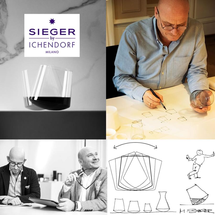 イッケンドルフ ミラノ 白ワイン グラス ２個セット シーガーデザイン STAND UP / SIEGER by ICHENDORF White Wine Glass  ICHENDORF MILANOの画像