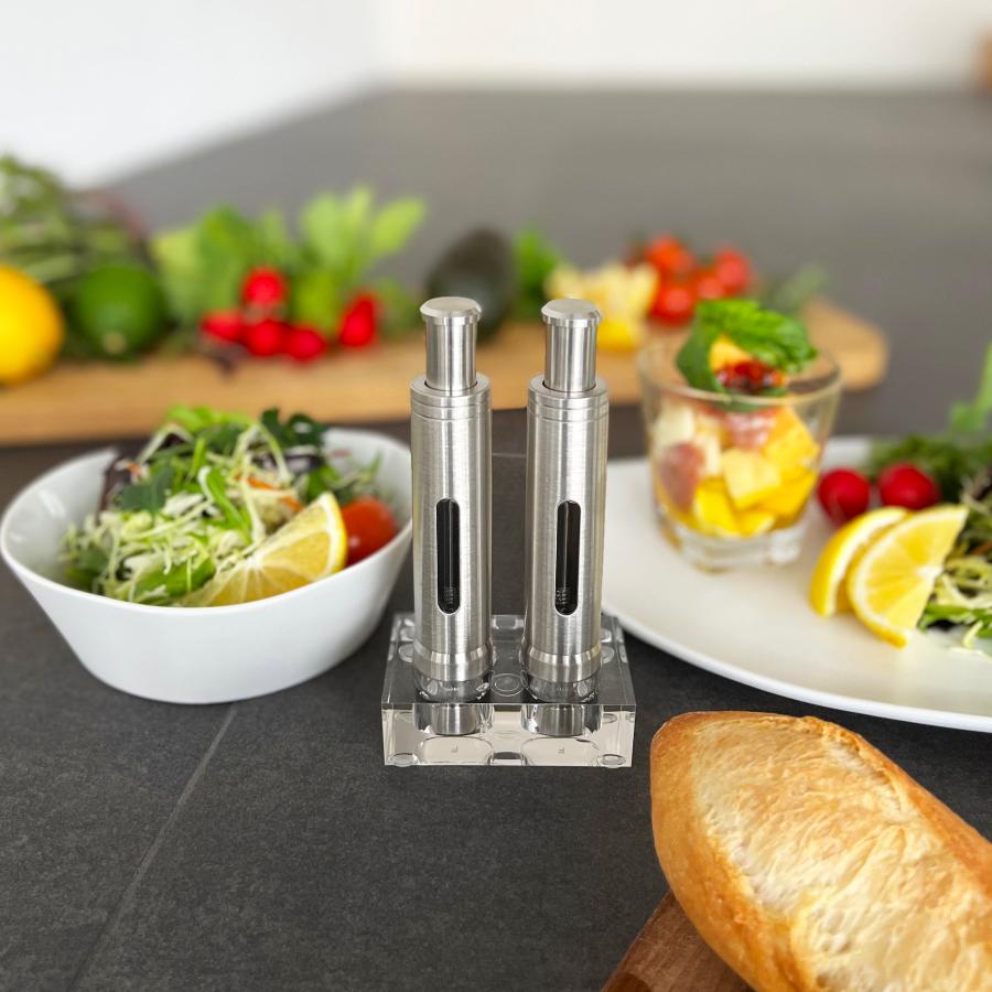 ソルト&ペッパーミル ワンハンドクールグラインダー アクリルスタンド付 選べる2タイプ YO-KO One hand Cool Grinder 手動 |  | 11
