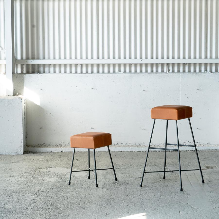 SIKAKU シカク LOAF STOOL HIGH 71 本革 チェア スツール スチール