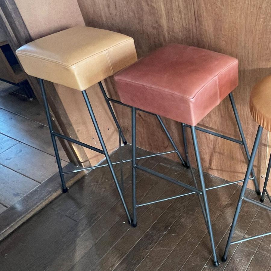 SIKAKU シカク LOAF STOOL HIGH 71 本革 チェア スツール スチール