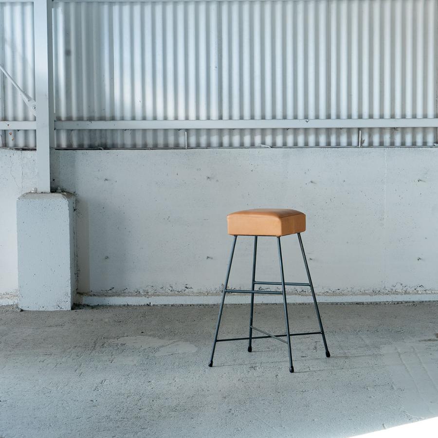 SIKAKU シカク LOAF STOOL HIGH 71 本革 チェア スツール スチール