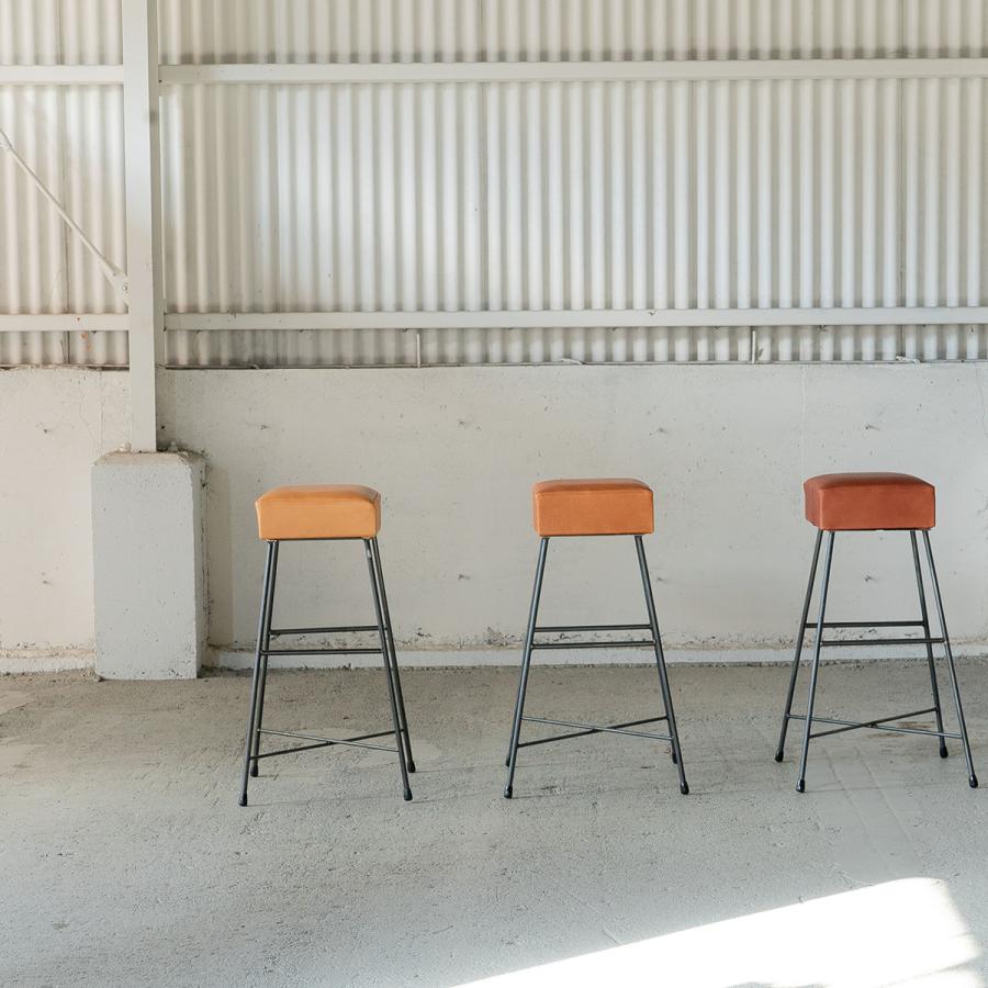 SIKAKU シカク LOAF STOOL HIGH 71 本革 チェア スツール スチール