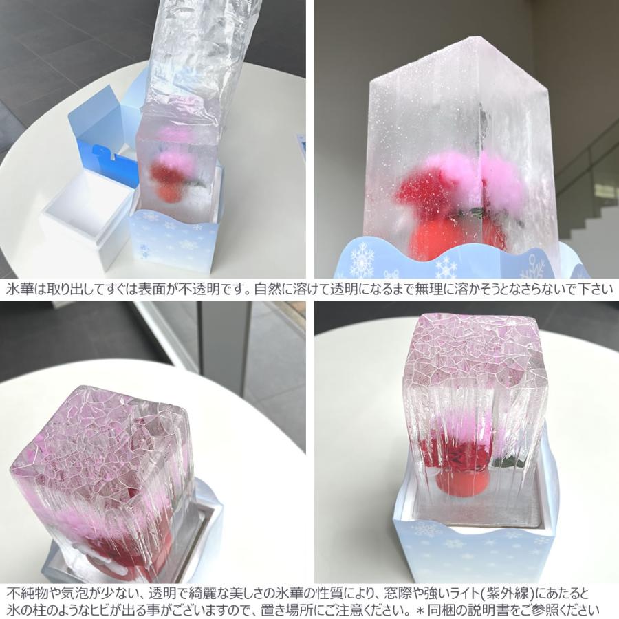 氷華 / 氷中花 「ひまわり」sun flower 氷に閉じ込めた儚い美しさ。透明度の高い氷に美しい造花を閉じ込めた氷のアート。花氷 創作氷とも呼ばれます_6