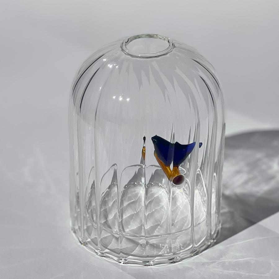 イッケンドルフ ミラノ 青い鳥 ティーライトキャンドルホルダー BIRDS