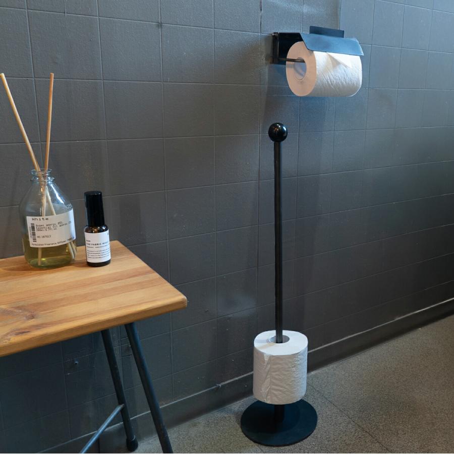 SIKAKU シカク ペーパーストックホルダー トイレットペーパー スチール