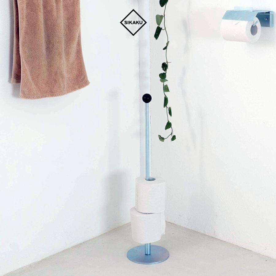 SIKAKU シカク ペーパーストックホルダー トイレットペーパー スチール