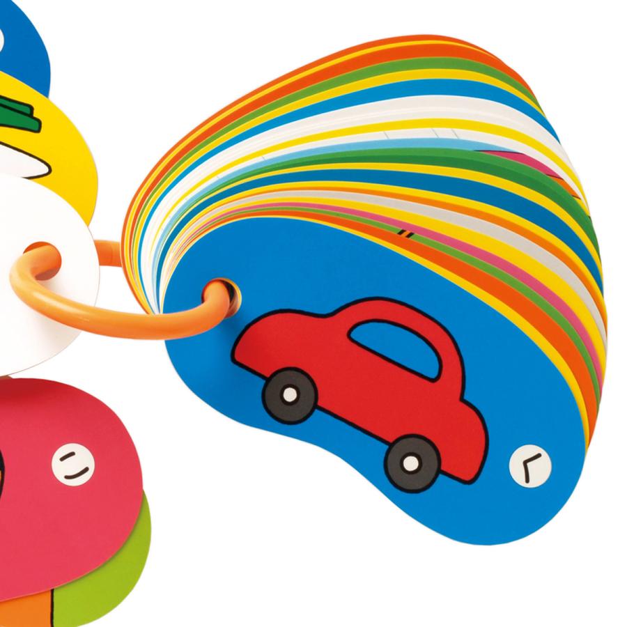 選べる2種類 リングカード「あいうえお」「どうぶつ」とだこうしろう 知育玩具 戸田デザイン研究室 カード カラフル 学習カード 出産御祝 ギフト |  | 17