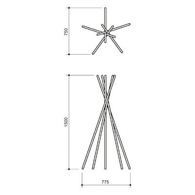 abode アボード 家具 コートハンガー PVCS Coat Hanger ナチュラル  奈須田友也 ハンガー・物掛け・オブジェデザイナーズ家具の画像