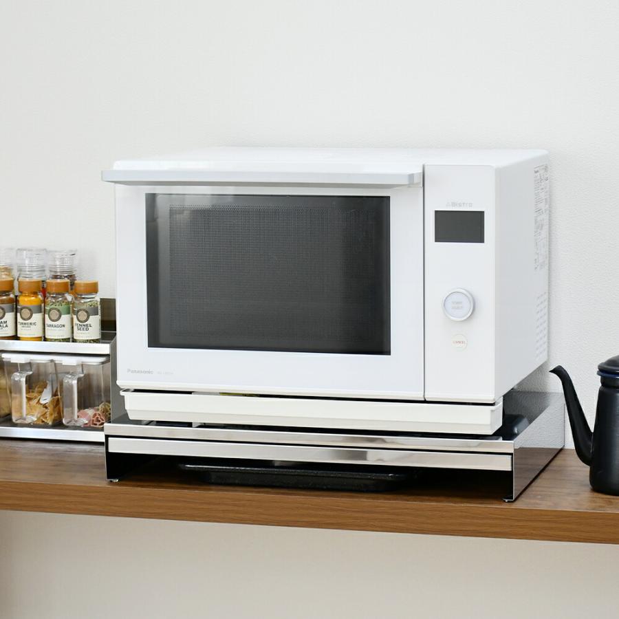 ステンレス製レンジ下スライドテーブルW45 キッチン収納 ステンレス スチール デザイナーズ メイドインジャパン 日本製 | 足立製作所 | 05