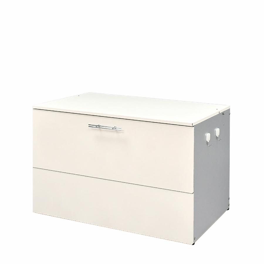 ガルバ使用ゴミ保管庫 幅100奥行56タイプ アイボリー ブラウン 日本製 屋外 ゴミ箱 物置 頑丈 ゴミステーション 大容量 ストッカー 家庭用_9