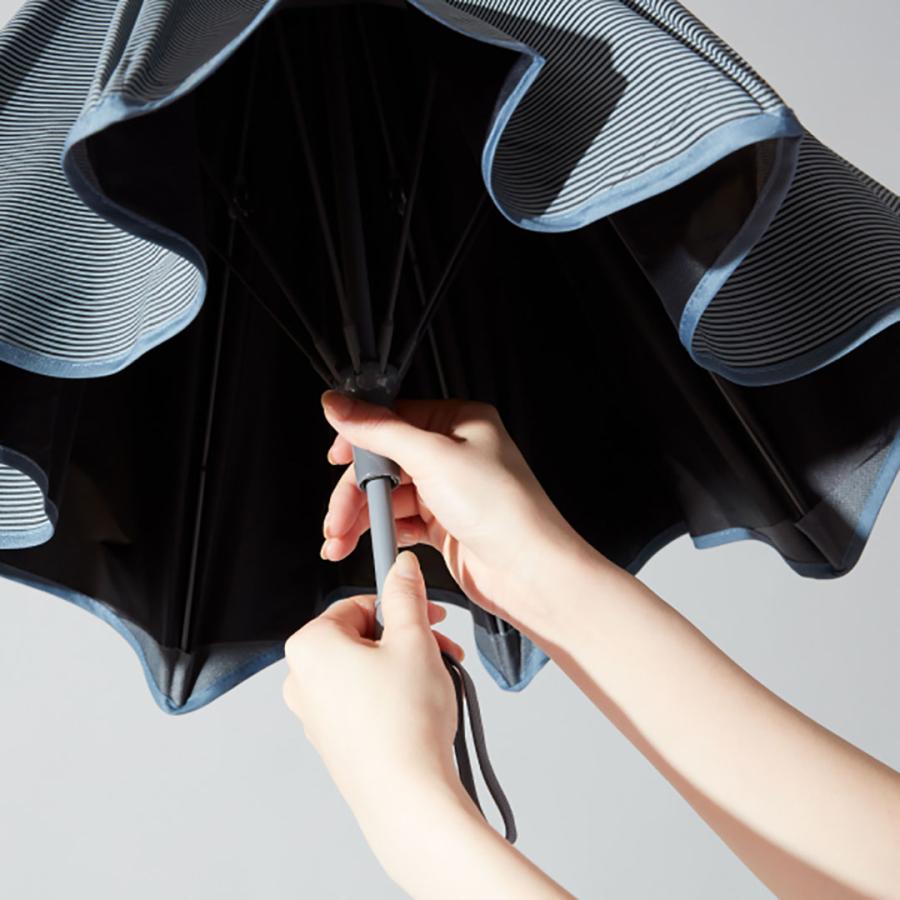 ＋TIC COOL SHADE オールプラスチック傘 遮蔽率 遮光率99.9% 雨晴兼用 錆びない 選べる２色 グレー ブラック 安全 グッドデザイン賞 ギフト 傘｜yo-ko｜05