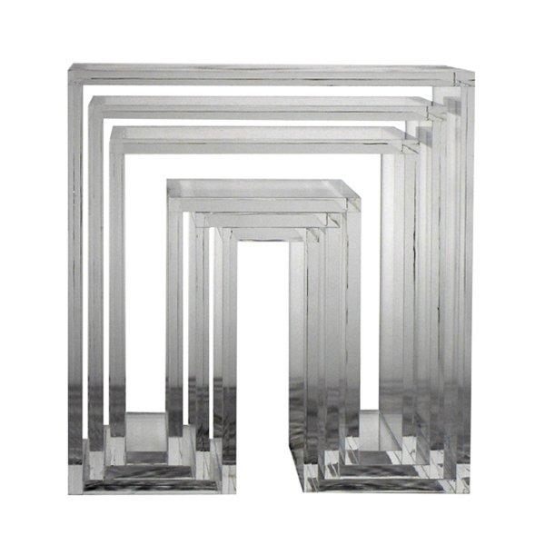 abode ３個セットネスティングテーブル ダークブラウン Nesting Tables 3pc.SET / ウー・バホリヨディン Ou Baholyodhin バホリヨデン収納棚・テの画像