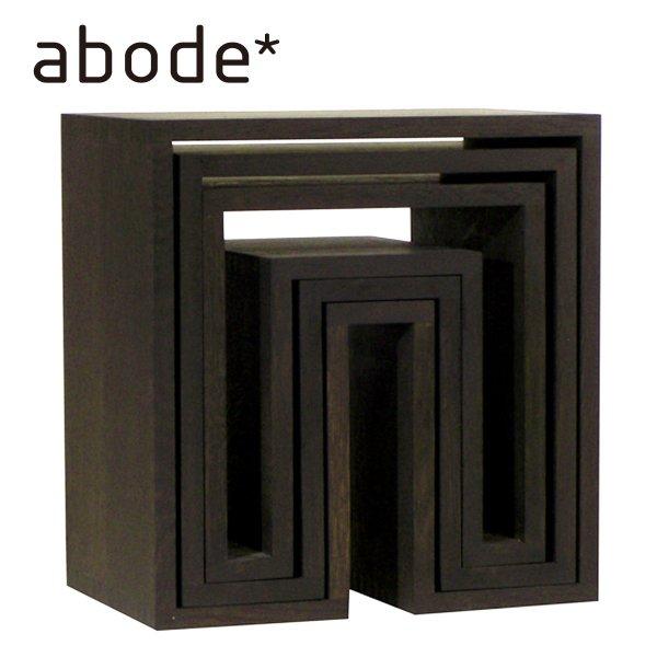 abode ３個セットネスティングテーブル クリア Nesting Tables 3pc.SET / ウー・バホリヨディン Ou Baholyodhin バホリヨデン SHOJIシリーズ ・の画像