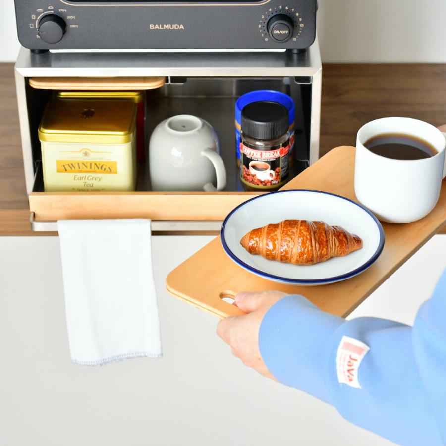 トースターラック 南魚沼産木材×スチール 2色から キッチン収納 ステンレス スチール デザイナーズ メイドインジャパン 日本製 | 足立製作所 | 08