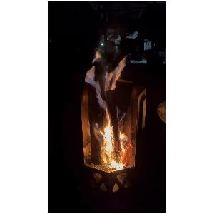 UM Fire Pit 焚火台 二次燃焼 煙が少ない8枚 パネル 脱着 自由自在