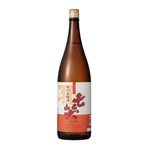 七笑 辛口本醸造 1.8L 1800ml x 6本 ケース販売 送料無料 本州のみ 七笑酒造 長野県 OKN
