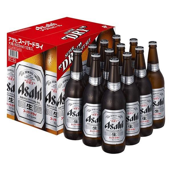 お歳暮 ビール 御歳暮 ギフト EX-12 アサヒ スーパードライ 大びん 1打詰EX アサヒビール 詰め合わせ ビールセット 同梱不可｜yo-sake