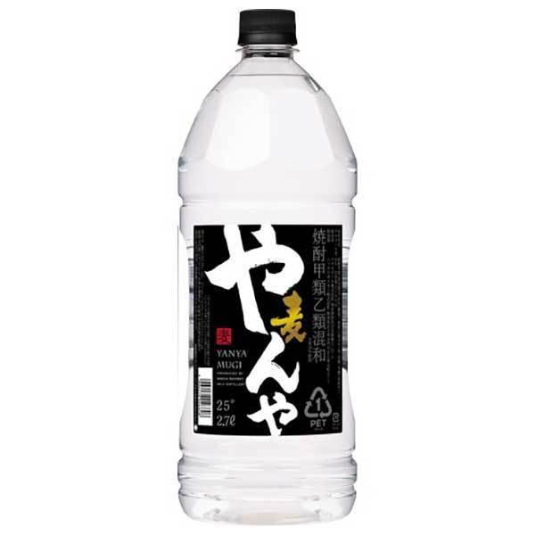 麦焼酎 やんや 25度 PET 2.7L 2700ml x 6本 ケース販売 アサヒビール 日本 麦焼酎甲類 47896