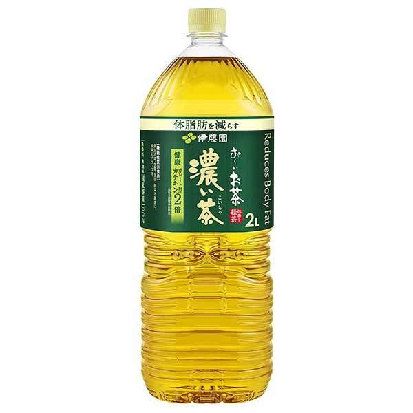 おいお茶 お〜いお茶 伊藤園 濃い茶 機能性表示食品 PET 2L 2000ml x 6本 ケース