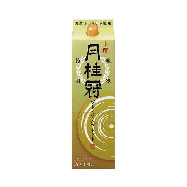 月桂冠 上撰さけ プレミアムブレンド パック 1.8L 1800ml x 12本 2ケース販売 送料無料 本州のみ 月桂冠 清酒酒 15度 中口 普通