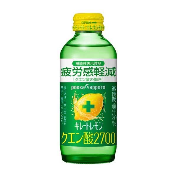 ポッカサッポロ キレートレモンクエン酸2700 瓶 155ml x 24本 ケース販売 送料無料 本州のみ ポッカサッポロ 日本 飲料 JF41｜yo-sake