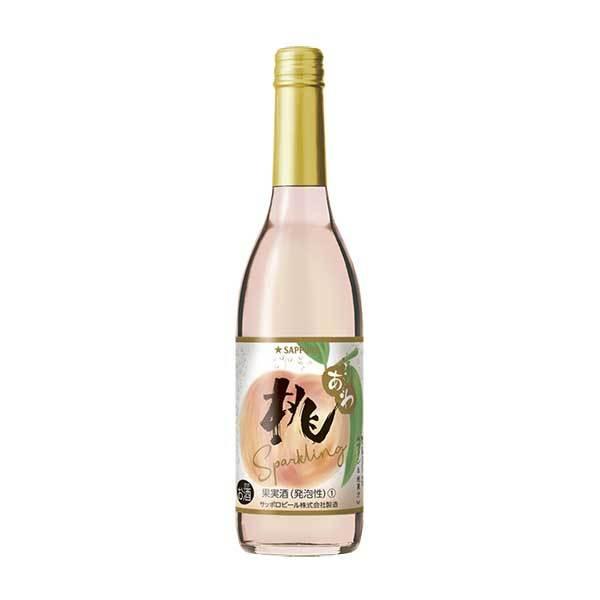 サッポロ 桃のワインスパークリング 600ml サッポロ 日本 岡山県 スパークリングワイン 0A49｜yo-sake