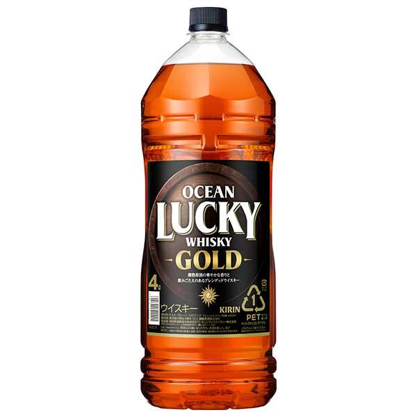 オーシャンズ　ウイスキー　４本セット オーシャンラッキー ゴールド オーシャン ラッキー 4L 4000ml 送料無料