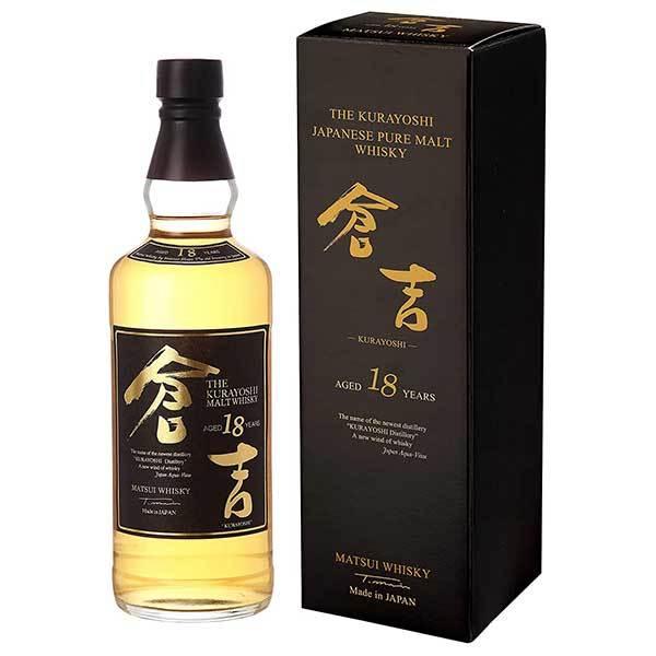 マツイ ピュアモルトウイスキー 倉吉 18年 43度 箱付 700ml 松井