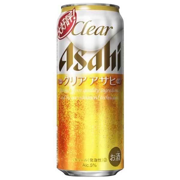 クリア アサヒ 缶 500ml x 24本 ケース販売 アサヒビール 日本 リキュール 1RE60｜yo-sake