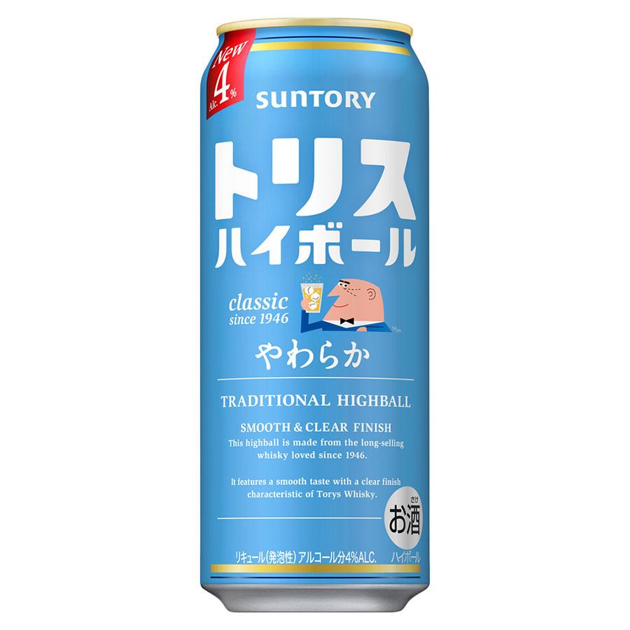 トリス ハイボール やわらか 4度 [缶] 500ml x 48本[2ケース販売] 送料無料(本州のみ) [サントリー リキュール チューハイ ハイボール カクテル 日本 T1H4L]ギフ（Yahoo!・ハードリカー ヤフー店）
