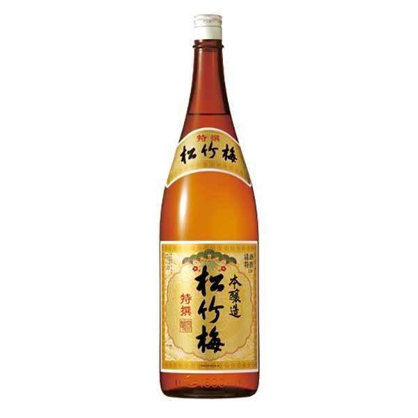 特撰 松竹梅 本醸造 15度 瓶 1.8L 1800ml x 6本 ケース販売 送料無料 本州のみ 宝酒造 日本 京都府｜yo-sake