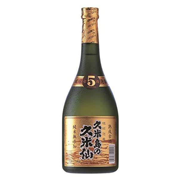 久米島の久米仙 ブラック 5年 古酒 40度 720ml 泡盛 : ハードリカー