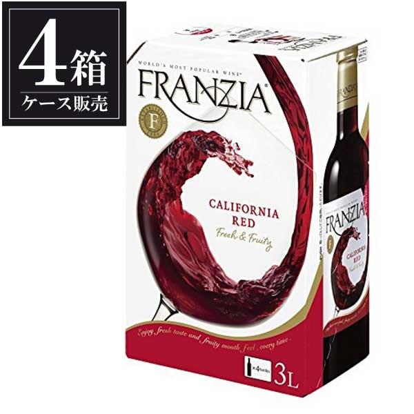ワイン 赤ワイン アメリカ フランジア タップ レッド 3L 3000ml x 4本 ケース販売 ワインFRANZIA wine｜yo-sake