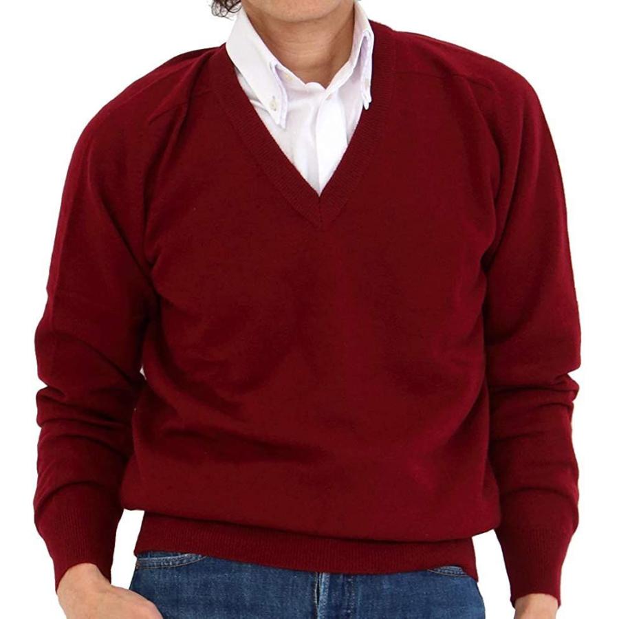 激安ブランド Gobi ゴビ カシミヤ１００ V首セーター カラー エンジ サイズ ｍサイズ ニット カシミヤセーター 人気カラー再販 Www Clinicagastroservice Com Br