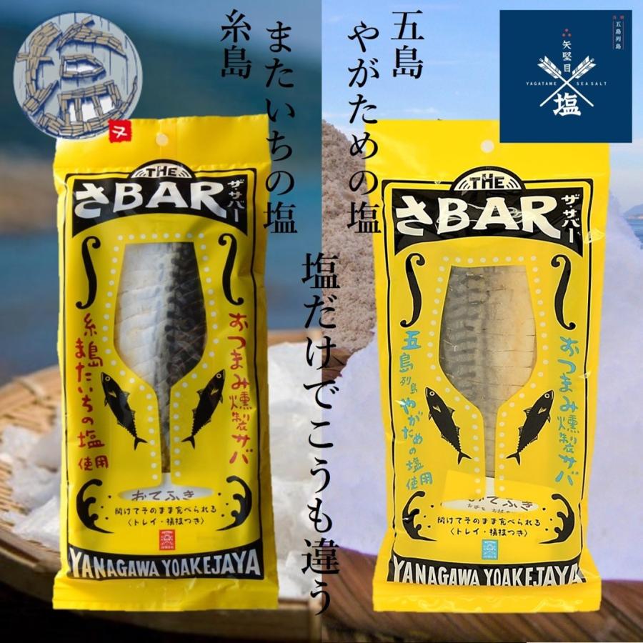 サバ 燻製 THE さBAR ザ・サバー 糸島またいちの塩1袋 五島矢堅目やが