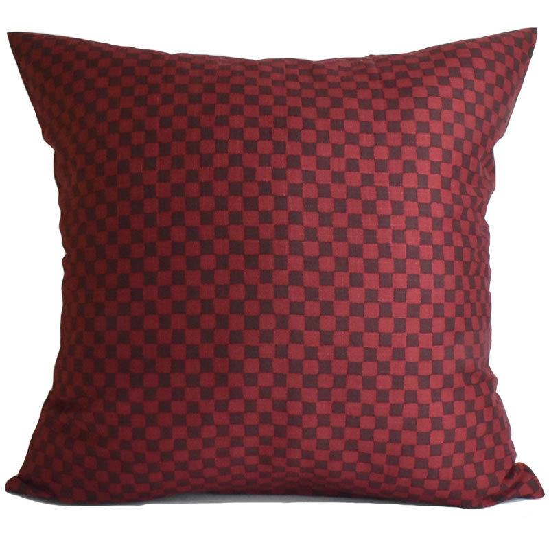 在庫処分セール♪ クッションカバー 石畳 縁起の良い市松模様が凛と