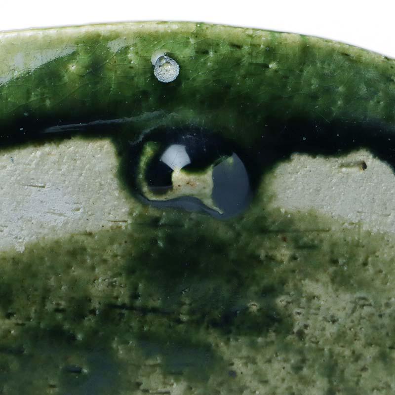 織部焼・総織部：織部小判皿・有松進《中皿・20.5cm》 |  | 04