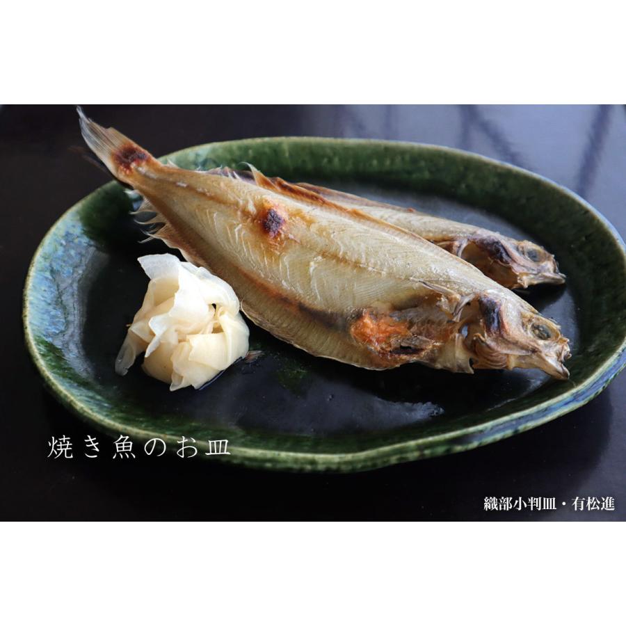 織部焼・総織部：織部小判皿・有松進《中皿・20.5cm》 |  | 08