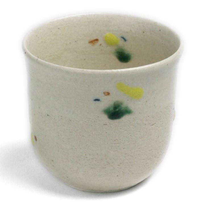 瀬戸焼：白釉点紋蓋付小碗・大・有松進《蓋物・小鉢・200ml・8.2cm》 |  | 02