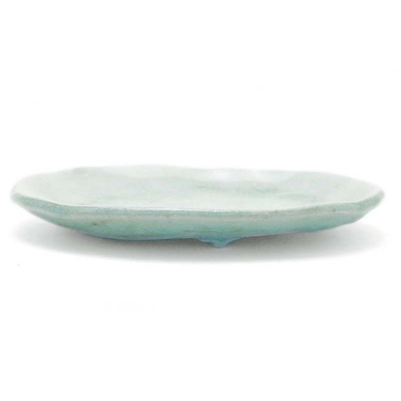 灰釉ビードロ小判小皿・厚・有松進《小皿・15.0 cm》 |  | 01